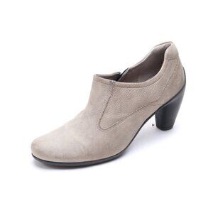 Nwob Ecco Booties Heeled Ankle Shoes Leather Distressed Women's Sz 41 Us 10-10.5